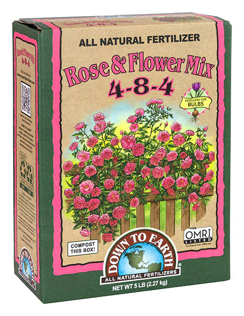 Down To Earth Rose & Flower Mix 4-8-4 5 LB