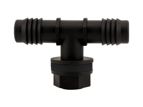 Hydro Flow Tub Outlet Tee Fitting w/ 2 Gaskets - 3/4 in - Display Box (25/Box) - Healthy Hydro